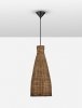 Lampa wisząca rattanowa boho rustykalna industrialna nad stół do salonu sypialni ściemnialna Luces Exclusivas